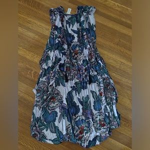 Purple, blue , and turquoise short sleeve kimono/cover up